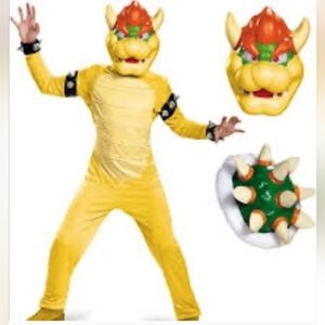 Bowser Deluxe Nintendo Super Mario Brothers Halloween Child Costume Large 10-12